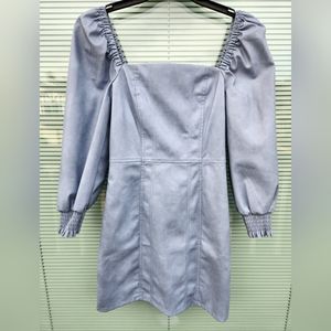 Woman leather dress